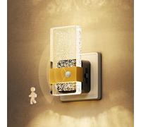 LOHAS Veilleuse LED Détecteur & Dimmable (0-100lm). Blanc chaud 3000K. Design compact pour couloir, chambre, cuisine et escalier. Éclairage automatique, doux et économe.