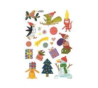 Loisirs Créatifs Enfants - 1 planche gommettes repositionnables Décors de Noël 1