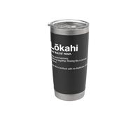 Lokahi Mots d'Hawaï Définition amusante Apprendre Hawaï Gobelet isotherme en acier inoxydable double paroi