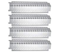 LOKHING 94011 Plaque chauffante pour Campingaz, CCLIFE, Landmann, Acier Inoxydable 38,1 x 10,63 CM Pièce de Rechange pour Gril à gaz à Bouclier Thermique pour Charbroil, Grill-Master, CBHP4 (4-Pack)