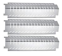 LOKHING 94011 Plaque chauffante pour Campingaz, CCLIFE, Landmann, Acier Inoxydable 38,1 x 10,63 CM Pièce de Rechange pour Gril à gaz à Bouclier Thermique pour Charbroil, Grill-Master, CBHP4 (3-Pack)