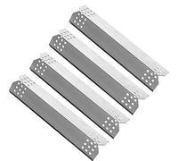 LOKHING 97371 (4pack) Plaque chauffante en, Bouclier Thermique, Tente Thermique, Barre d'aromatisation en Porcelaine pour Campingaz, Char-Broil, LANDMANN et Autres grilles modèles