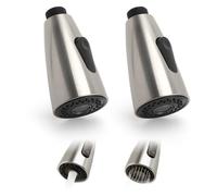 LOLANIUT Lot de 2 embout robinet cuisine G1/2, embout mitigeur cuisine avec 2 jets, embout robinet cuisine douchette pour mitigeur extractible, embout de robinet de cuisine facile à installer