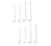 LOLIPPYY 2 Ensembles Brosse Flexible Pour Biberons Et Bouteilles Grandes Petites Outil De Nettoyage Pour Verres Carafes Et Ustensiles Poils Doux Et Durable Acier Inoxydable 4 Pièces * 2