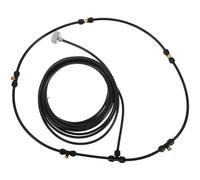 LOLIPPYY Kit de brumisation pour Ventilateur Tuyau de 6 m brumisateur extérieur pour Ventilateur Patio Piscine Distribution Uniforme de l’Eau Installation Facile 1 Set Noir PVC Laiton