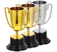 LOLIPPYY Lot de 3 Coupes Trophées en Plastique Légères et Sûres, Décoration de Trophée de Récompense pour Journées D'athlétisme et Fournitures de Classe
