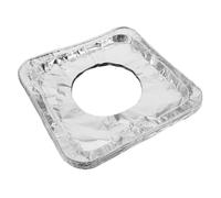 LOLIPPYY Lot de 50 Couvercles de Brûleur en Aluminium pour Cuisinière à Gaz, Résistants la Chaleur et Faciles à Nettoyer, Protection Anti-huile pour Réchaud Gaz