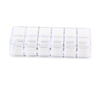 LOLIPPYY Organisateur de Rouges à Lèvres et Cosmétiques en Acrylique Transparent 12 Compartiments Support de Rangement pour Pinceaux Mascara Maquillage pour Professionnels et Particuliers 17X6X4,5 Cm