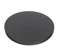 LOLIPPYY Plateau Tournant en Plastique, Plaque Tournante Ronde en Abs Noir, Surface Lisse, Pivotant, Forte Capacité de Charge, Cuisine et Meuble
