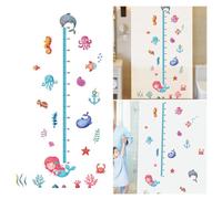 LOLIPPYY Sticker Toise Murale en Pvc Décor Océan pour Garçon et Filles Facile à Appliquer et Repositionnable pour Chambre Bébé ou Salon