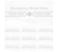 LOLIPPYY Verre de Protection pour Interrupteur Manuel D’Alarme Incendie, Lot de 10, Remplacement Facile, pour Contrôle de Sécurité et Intervention D’Urgence