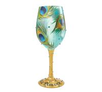 Lolita 4056857 - Verre a Vin - Beau comme Un Paon Verre Vert 22 x 8 x 8 cm