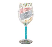 Lolita Verre à vin avec texte Birthdays Are The Confetti