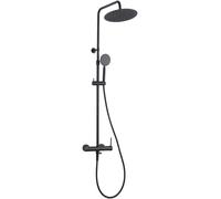 Lollipop II colonne de douche mécanique noire mat 250 Essebagno