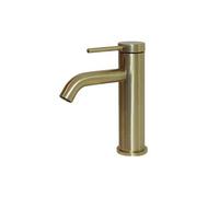 Lollipop mitigeur lavabo bas or brossé Essebagno