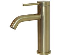 Lollipop mitigeur lavabo bas or brossé Essebagno