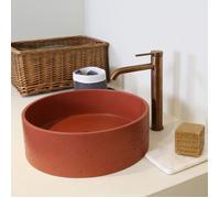 Lollipop mitigeur lavabo haut cuivre brossé Essebagno