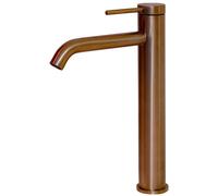 Lollipop mitigeur lavabo haut cuivre brossé Essebagno