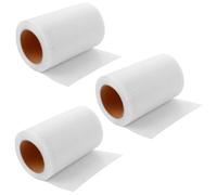 LOLYSIC Lot de 3 Bande a Joint Placo Autocollante 20cm x 25m, Bande Fibre de Verre Grillage pour Réparation Fissures Murs et Plafonds, Ruban Adhésif pour Cloisons Sèches, Blanc