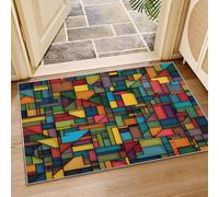 Lombes ColoréS Tapis 120x180 cm Style Abstrait Moquette Antiderapant à Poils Courts Tapis 3D Lavable en Machine Convient aux Chambres d'enfants Cuisines et Salons a-2785