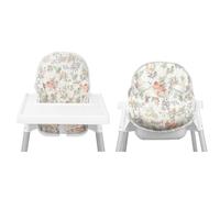 Lomgwumy IKEA Coussin de chaise haute anti-lop, avec sac de chaise, pour chaise haute IKEA Antilop, en coton antidérapant, doux, pour assise de bébé plus confortable (motif ours vert, animal de la