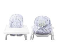 Lomgwumy IKEA Coussin de chaise haute IKEA, coussin anti-lop, avec sac de chaise, pour chaise haute IKEA Antilop, coton antidérapant, doux, assise plus confortable pour bébé (motif chat violet, animal