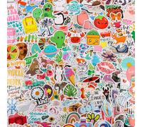 LOMIMOS 400 PCS Autocollants,Sticker Imperméable pour Scrapbooking Decoration Gommettes Aesthetic pour Valise Bouteille d'Eau kindle Ordinateur Portable Guitare Cahier Frigo