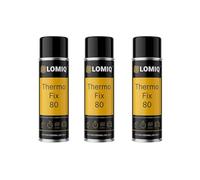 LOMIQ Colle En Spray THERMOFIX, 3pcs, 500ml, Colle Textile Universelle, Colle Forte Pour Tissu De Pavillon, Tissu D'ameublement, Feutre, Similicuir, Raccord Flexible, Adhérence Rapide Et Évaporation