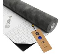 LOMIQ Tissu Microfibre Adhésif 100x150cm, Graphit, Effet Daim, Film Extensible Pour Intérieur Auto, Doux Et Résistant, Découpe Facile Matériau Décoratif pour Rideau, Meubles, DIY, Auto