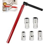 lompyeu Jeu De e Robinet De Lavabo Et Évier - 1 e Robinet De 13 Mm Et 5 Adaptateurs (8-12 Mm), Outil De Plomberie Multifonction