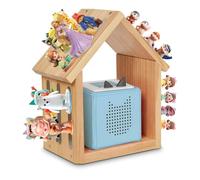 LOMUG Étagère murale en bois Tonie pour 20 à 24 caractères, pour enfants, filles et garçons