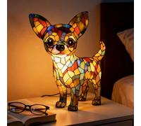 LOMUG Veilleuse décorative en forme de chien de blaireau - Lampe LED en résine Lampe décorative pour animaux de compagnie - Pour les fans de chiens - Décoration d'intérieur