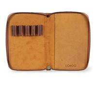 Londo Porte-Documents en Cuir Véritable - Conférencier avec Porte-Stylo, Bloc-Notes et Fermeture Éclair pour Bureau, Affaires & Voyage