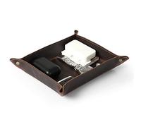 Londo - Vide Poche en Cuir Véritable - Boîte de Rangement Pratique pour Portefeuilles, Montres, Clés, Pièces de Monnaie, Téléphones Cellulaires et équipement de Bureau