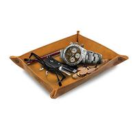 Londo - Vide Poche en Cuir Véritable - Boîte de Rangement Pratique pour Portefeuilles, Montres, Clés, Pièces de Monnaie, Téléphones Cellulaires et équipement de bureau