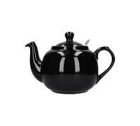 London Pottery Théière en céramique Farmhouse de 4 tasses avec infuseur amovible et couvercle, grande théière avec filtre en acier inoxydable à mailles fines, théière de 1200 ml / 40,6 oz pour thé en