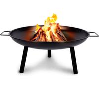 Lone Star Lonestar Bol de feu Ã˜60 cm - Panier de feu pour l'extérieur avec poignées - poêle de jardin pour le bois de chauffage - poêle de terrasse 3 pieds - poêle de jardin pour le feu de camp - poê