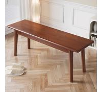 Long banc rustique en bois, siège d'entrée de ferme pour salon, salle à manger, couloir, bout de lit - Noyer h, 100 x 30 x 43 cm - Décoration élégante et fonctionnelle