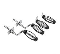 Long manche avec filetage de 12 mm de diamètre pour barbecue TRAEGER pour fumoirs et autres foyers de cuisson en plein air et poêles à bois (1 A + 1 B)
