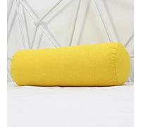 Long Oreiller Traversin en Lin Rond Oreiller Lombaire pour Canapé Lit Voiture Bureau, Coussin de Support d'Accoudoir Doux, Oreiller de Soutien du Cou, Soulagement des Douleurs du Dos/Genou/Jambe