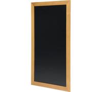 Long tableau noir mural, hauteur : 1000 mm, longueur : 560 mm, teck, verni