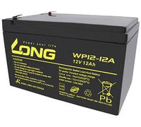 Long WP12-12A/F1 WP12-12A/F1 Batterie au plomb 12 V 12 Ah plomb (AGM) (l x H x P) 151 x 98 x 98 mm cosses plates 4,8 mm