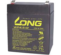 Long WP4.5-12 WP4.5-12 Batterie au plomb 12 V 4.5 Ah plomb (AGM) (l x H x P) 90 x 107 x 70 mm cosses plates 4,8 mm auto-décharge