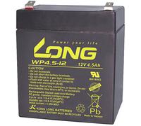 Long WP4.5-12 WP4.5-12 Batterie au plomb 12 V 4.5 Ah plomb (AGM) (l x H x P) 90 x 107 x 70 mm cosses plates 4,8 mm auto-décharge réduite, sans entretien