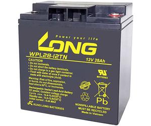 Long WPL28-12TN WPL28-12TN Batterie au plomb 12 V 28 Ah plomb (AGM) (l x H x P) 166 x 176 x 126 mm raccord à vis M5 auto-décharge réduite, sans entretien