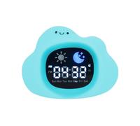 Longben Réveil animal mignon avec veilleuse, chat/chien/hibou/nuage/ours/dinosaure, horloge numérique SleepTrainer, luminosité réglable, compagnon de sommeil parfait pour garçons et filles