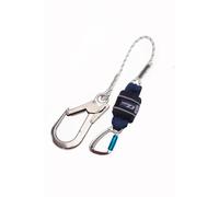 Longe 3M DBI-SALA EZ Stop avec absorbeur d'énergie à sangle, longueur : 1,25 m, corde à âme, mousqueton Twist-Lock en aluminium ouverture 20 mm, crochet d'échafaudage en aluminium ouverture 60 mm , RF