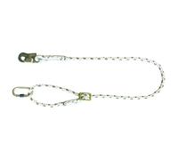 Longe de sécurité 2m réglable diamètre 14 mm +2 mousquetons en358 LEVAC - 3802AR