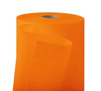 Longing Home Rouleau de Nappe, en Non-tissé, Aspect Tissu, Orange 1,1 x 30m | parfaite pour mariage, anniversaire, fête entre amis, baptême, communion, soirée à thème, Noël, table de bière & en plein air