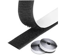 Longivia® 5 Mètres Scratch Autocollant Extra Fort Noir Double Face Bande Scotch Scratch Adhésive Ultra Puissant 2 Rouleau Ruban Agrippantes Adhésives Hook & Loop